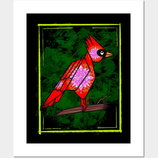 Origami cardinal Wall Art by Chillateez 